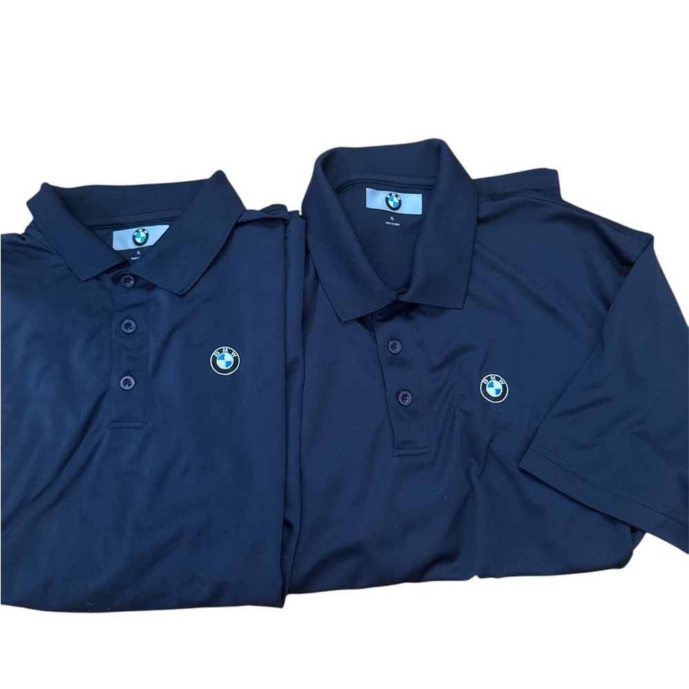 BMW Navy Polo Shirts men’s Sz XL new no store tags set of 2